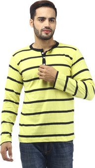 Leana Striped Men's Henley T-Shirt