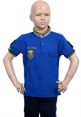 11% OFF on Puppet-Nx Printed Boy's Polo Neck T-Shirt