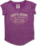 41% OFF on Levis Kids Casual Short Sleeve Printed Girl's Top