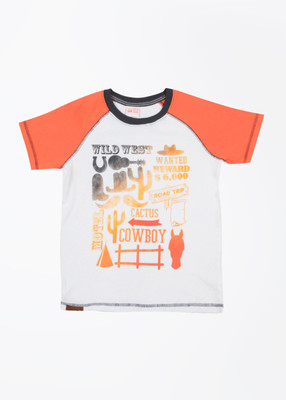 50% OFF on FS Mini Klub Printed Boy's Round Neck T-Shirt