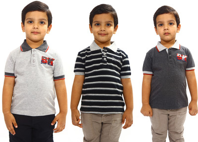 50% OFF on Bio Kid Striped, Solid Boy's Polo Neck T-Shirt 50% OFF on Bio Kid Striped, Solid Boy's Polo Neck T-Shirt