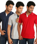30% OFF on Campus Sutra Solid Men's Polo T-Shirt Pack of 3 30% OFF on Campus Sutra Solid Men's Polo T-Shirt Pack of 3