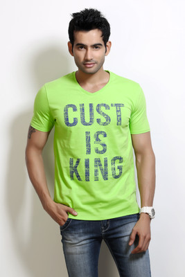 Design Classics Printed Men's V-neck T-Shirt