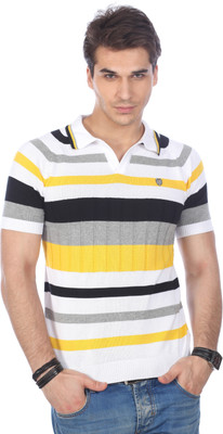 Stride Striped Men's Polo T-Shirt