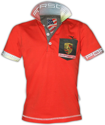 Fingerchips Self Design, Printed Boy's Flap Collar Neck T-Shirt