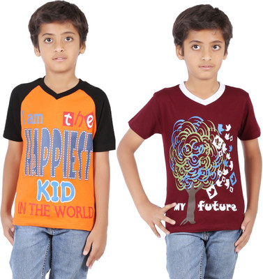 65% OFF on Maringo Classic Printed Boy's Round Neck T-Shirt