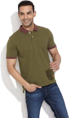 20% OFF on Slub Solid Men's Polo T-Shirt