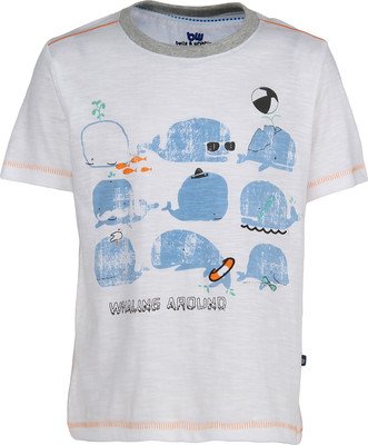 Bells and Whistles Printed Baby Girl's Round Neck T-Shirt