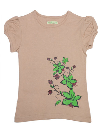 Kanva Printed Girl's Round Neck T-Shirt