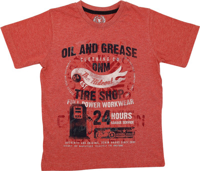 SuperYoung Graphic Print Boy's Round Neck T-Shirt