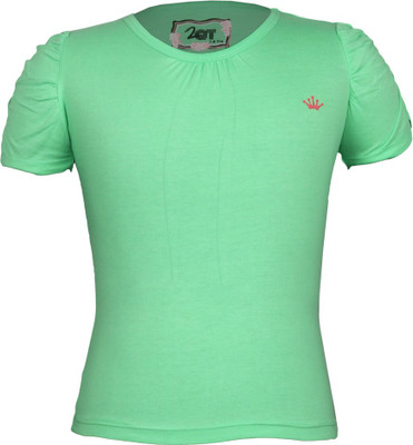 60% OFF on Jazzup Solid Girl's Round Neck T-Shirt