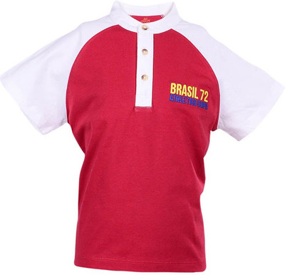 50% OFF on Ello Solid Boy's Henley T-Shirt