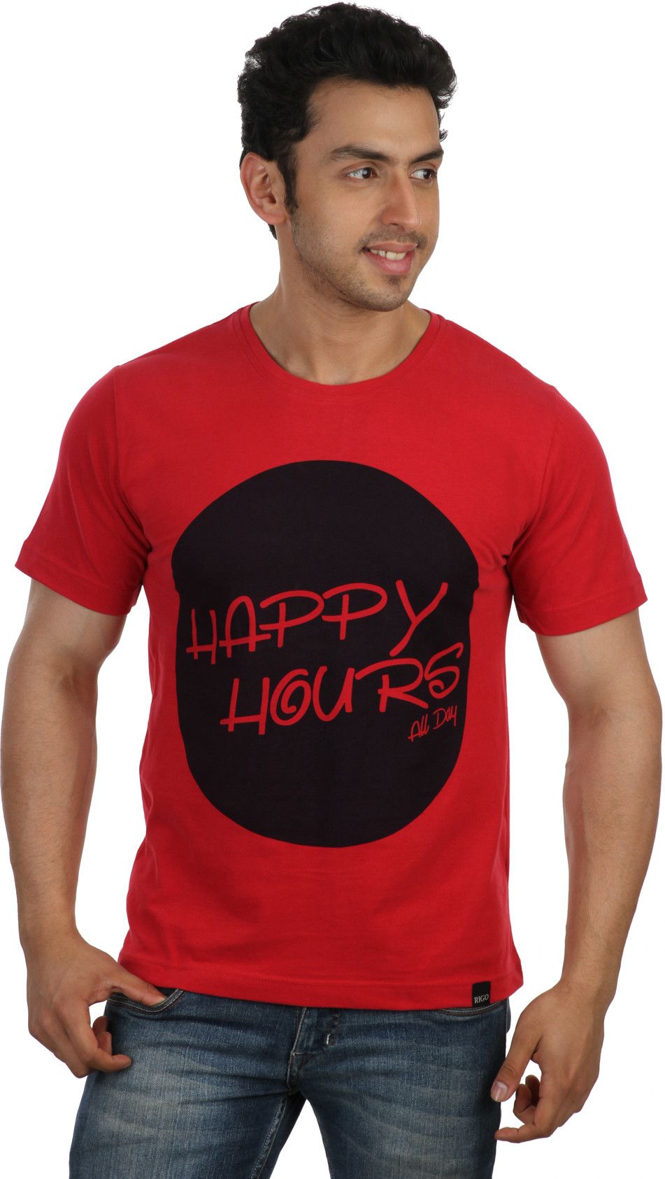 30% OFF on Rigo Printed Men's Round Neck T-Shirt 30% OFF on Rigo Printed Men's Round Neck T-Shirt