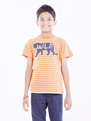 Milou Animal Print Boy's Round Neck T-Shirt Milou Animal Print Boy's Round Neck T-Shirt