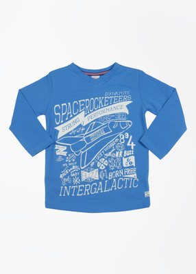 Sturdy Printed Boy's V-neck T-Shirt