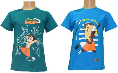 Chhota Bheem Printed Boy's Round Neck T-Shirt