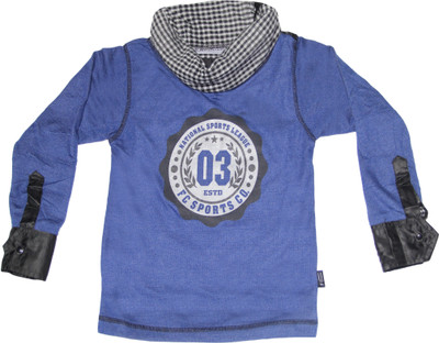 Fingerchips Self Design Baby Boy's Fashion Neck T-Shirt