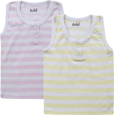 40% OFF on Lula Striped Baby Girl's Round Neck T-Shirt 40% OFF on Lula Striped Baby Girl's Round Neck T-Shirt