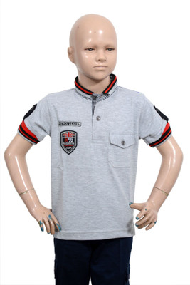 11% OFF on Puppet-Nx Printed Boy's Polo Neck T-Shirt