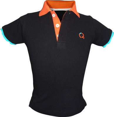 59% OFF on Cool Quotient Solid Boy's Polo Neck Reversible T-Shirt