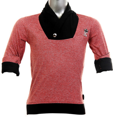 20% OFF on Fingerchips Solid Boy's Fashion Neck T-Shirt