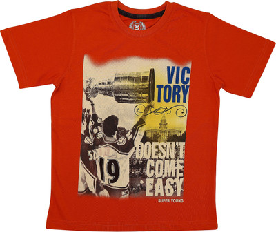 SuperYoung Graphic Print Boy's Round Neck T-Shirt SuperYoung Graphic Print Boy's Round Neck T-Shirt