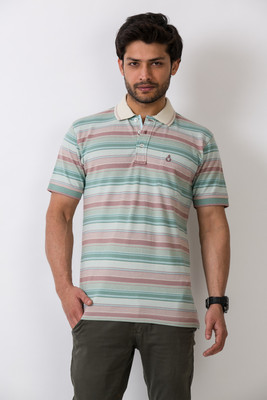 Alx New York Striped Men's Polo T-Shirt