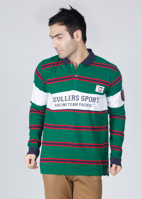 33% OFF on Scullers Striped Men's Polo T-Shirt