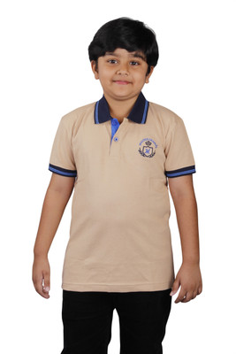 Kanva Printed Boy's Polo Neck T-Shirt Kanva Printed Boy's Polo Neck T-Shirt