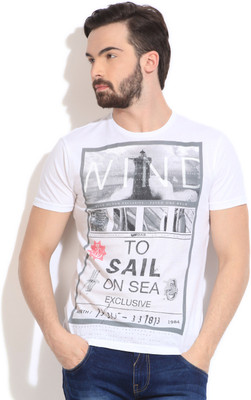 GAS Printed Men's Round Neck T-Shirt