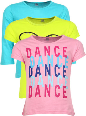 51% OFF on Gkidz Graphic Print Girl's Round Neck T-Shirt