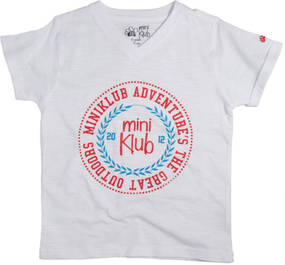 49% OFF on FS Mini Klub Printed Boy's Round Neck T-Shirt