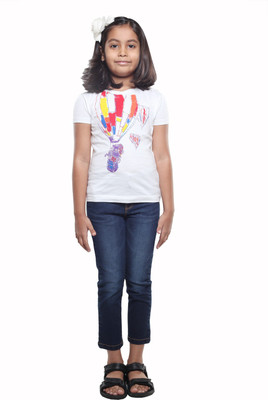 40% OFF on STOP by Shoppers Stop Printed Girl's Round Neck T-Shirt