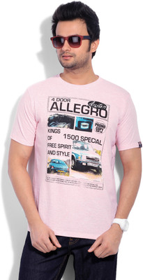 46% OFF on Proline Printed Men's Round Neck T-Shirt