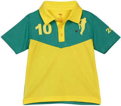 20% OFF on Oye Self Design Boy's Polo Neck T-Shirt