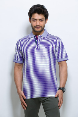 30% OFF on ALX New York Striped Men's Polo T-Shirt