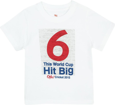 Oye Printed Boy's Round Neck T-Shirt