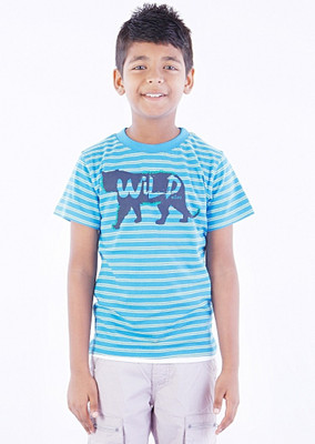 Milou Animal Print Boy's Round Neck T-Shirt