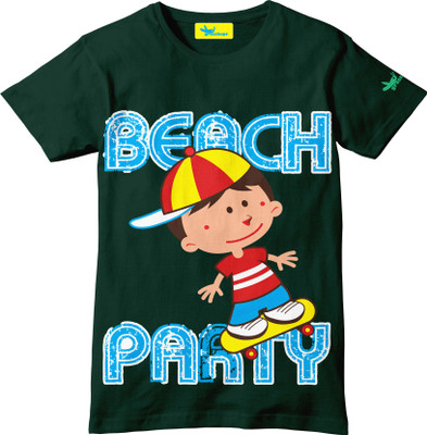 14% OFF on Grasshopr Graphic Print Baby Boy's Round Neck T-Shirt