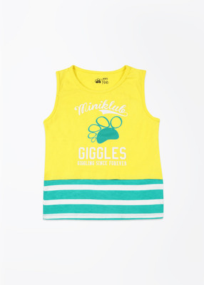 40% OFF on FS Mini Klub Printed Girl's Round Neck T-Shirt