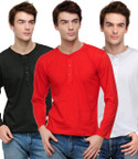 53% OFF on TSX Solid Men's Henley T-Shirt Pack of 3 53% OFF on TSX Solid Men's Henley T-Shirt Pack of 3