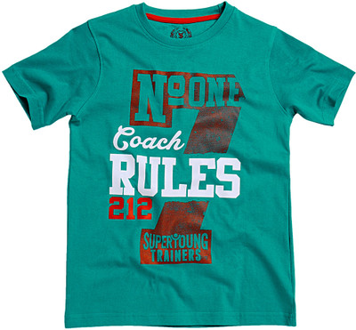 SuperYoung Printed Boy's Round Neck T-Shirt