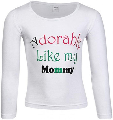 49% OFF on Gkidz Printed Girl's Round Neck T-Shirt