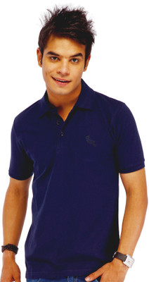 59% OFF on LanosUC Solid Men's Polo T-Shirt