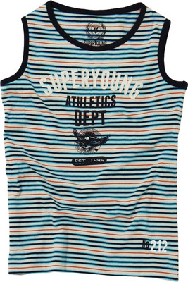 SuperYoung Striped Boy's Round Neck T-Shirt SuperYoung Striped Boy's Round Neck T-Shirt