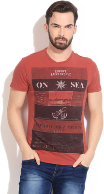 GAS Printed Men's Round Neck T-Shirt GAS Printed Men's Round Neck T-Shirt