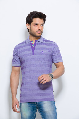 ALX New York Striped Men's Polo T-Shirt