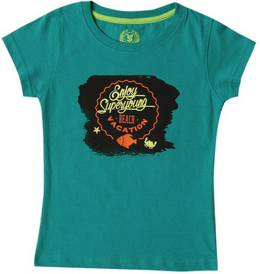 SuperYoung Printed Girl's Round Neck T-Shirt