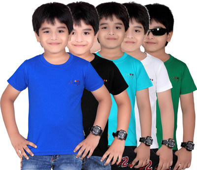 46% OFF on Dongli Solid Boy's Round Neck T-Shirt