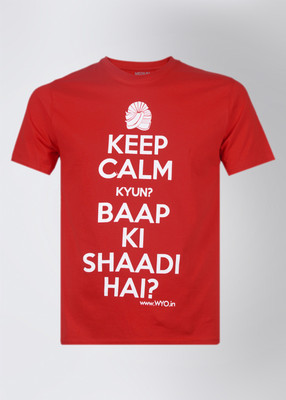 Wear Your Opinion Printed Men's Round Neck T-Shirt